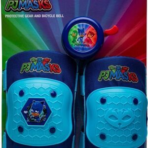 🆕Bell PJ Masks Elbow & Knee Pad Set with Bike Bell Value Pack